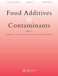 Cover image for Food Additives & Contaminants: Part A, Volume 32, Issue 8, 2015