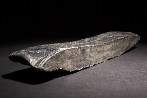 Fig 11 Large lead bar ingot from Hedeby, weighing c 4 kg, made with North Pennines lead. Photograph: Schloss Gotorff.