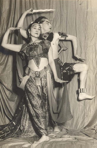 Figure 3 Takka-Takka and Yoga Taro (a.k.a. Ernest Neuschul) in their interpretation of Javanese dance (c. 1922). Photo courtesy Khalil Norland