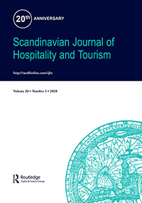 Cover image for Scandinavian Journal of Hospitality and Tourism, Volume 20, Issue 5, 2020