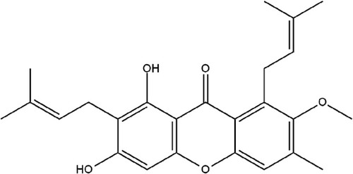 Figure 2 Chemical structure of α-Mangostin.