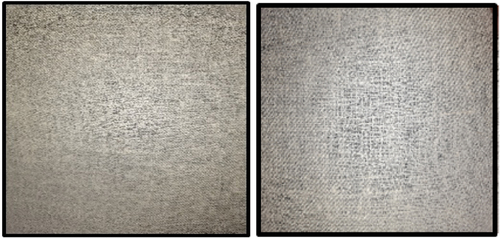 Figure 1. Pashmina:wool fabric samples.