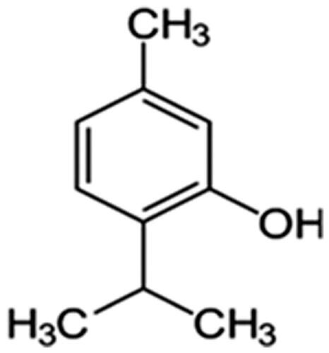 Figure 1. Structure of thymol.