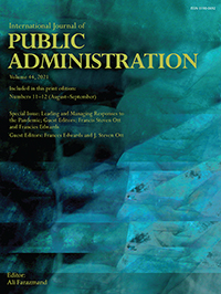 Cover image for International Journal of Public Administration, Volume 44, Issue 11-12, 2021
