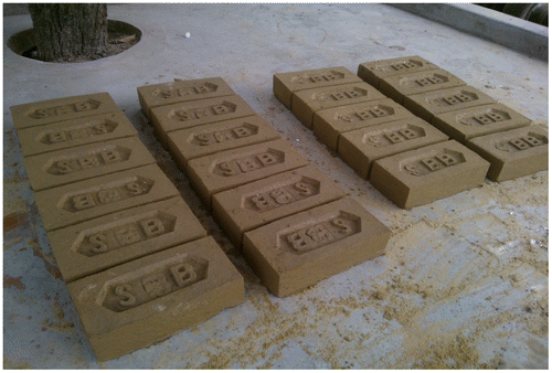 Figure 14. Photograph of casted brick at site.