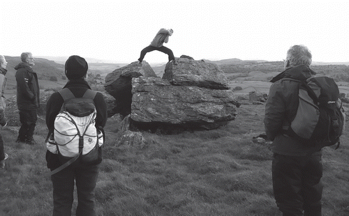 Figure 1. ▪Dancer on top of a fissured stone. Photo Holger Hartung