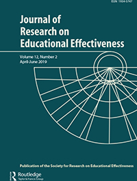 Cover image for Journal of Research on Educational Effectiveness, Volume 12, Issue 2, 2019