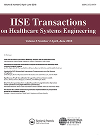 Cover image for IISE Transactions on Healthcare Systems Engineering, Volume 8, Issue 2, 2018