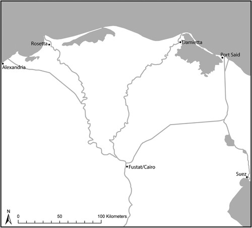 Figure 1. The Nile Delta, Egypt (A. L. Gascoigne).