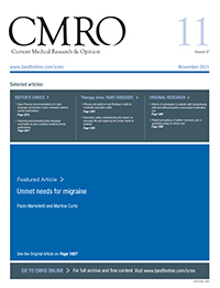 Cover image for Current Medical Research and Opinion, Volume 37, Issue 11, 2021
