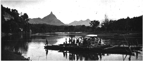 Figure 6. Cars brought to Uluan Lahat using river transportation.