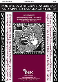 Cover image for Southern African Linguistics and Applied Language Studies, Volume 34, Issue 3, 2016