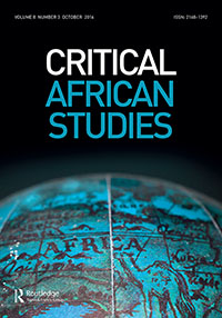 Cover image for Critical African Studies, Volume 8, Issue 3, 2016