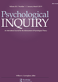 Cover image for Psychological Inquiry, Volume 30, Issue 1, 2019