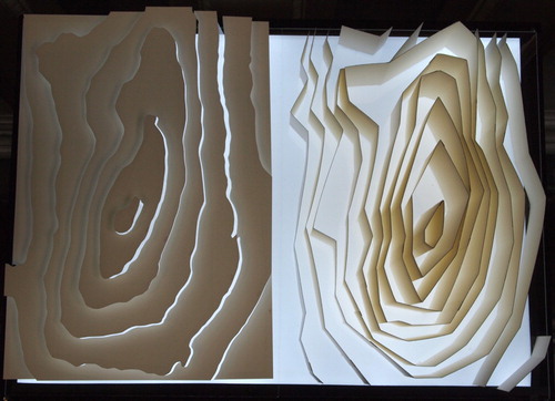 Figure 6. The two models created by Rann: modern OS on the left with Hutton’s on the right.