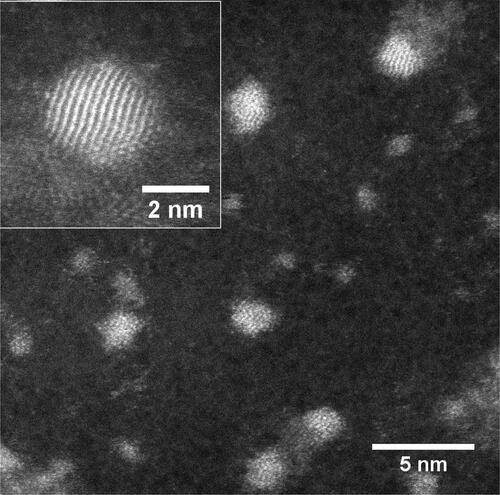 Figure 3 Scanning Transmission Electron Microscopy (S/TEM) images of Sovereign Silver.