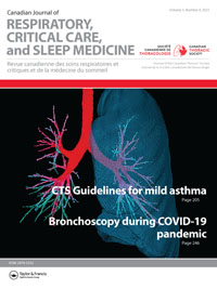 Cover image for Canadian Journal of Respiratory, Critical Care, and Sleep Medicine, Volume 5, Issue 4, 2021