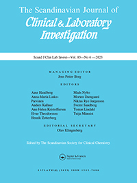 Cover image for Scandinavian Journal of Clinical and Laboratory Investigation, Volume 83, Issue 6, 2023