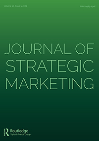 Cover image for Journal of Strategic Marketing, Volume 30, Issue 3, 2022