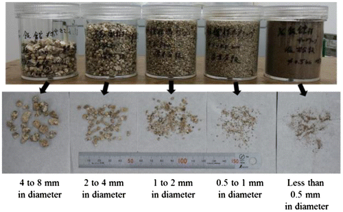 Figure 3. Soil samples after classification.