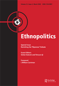 Cover image for Ethnopolitics, Volume 21, Issue 2, 2022