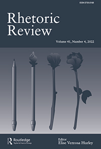 Cover image for Rhetoric Review, Volume 41, Issue 4, 2022