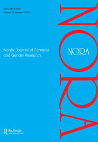 Cover image for NORA - Nordic Journal of Feminist and Gender Research, Volume 25, Issue 3, 2017