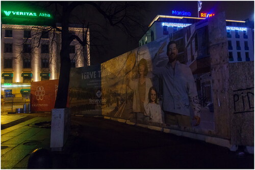 Figure 15. An instance of guerrilla semiotics on an advertising hoarding (on Yliopistonkatu). Source: Photograph taken by author.