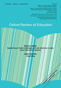 Cover image for Oxford Review of Education, Volume 49, Issue 1, 2023