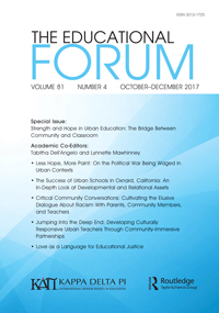 Cover image for The Educational Forum, Volume 81, Issue 4, 2017