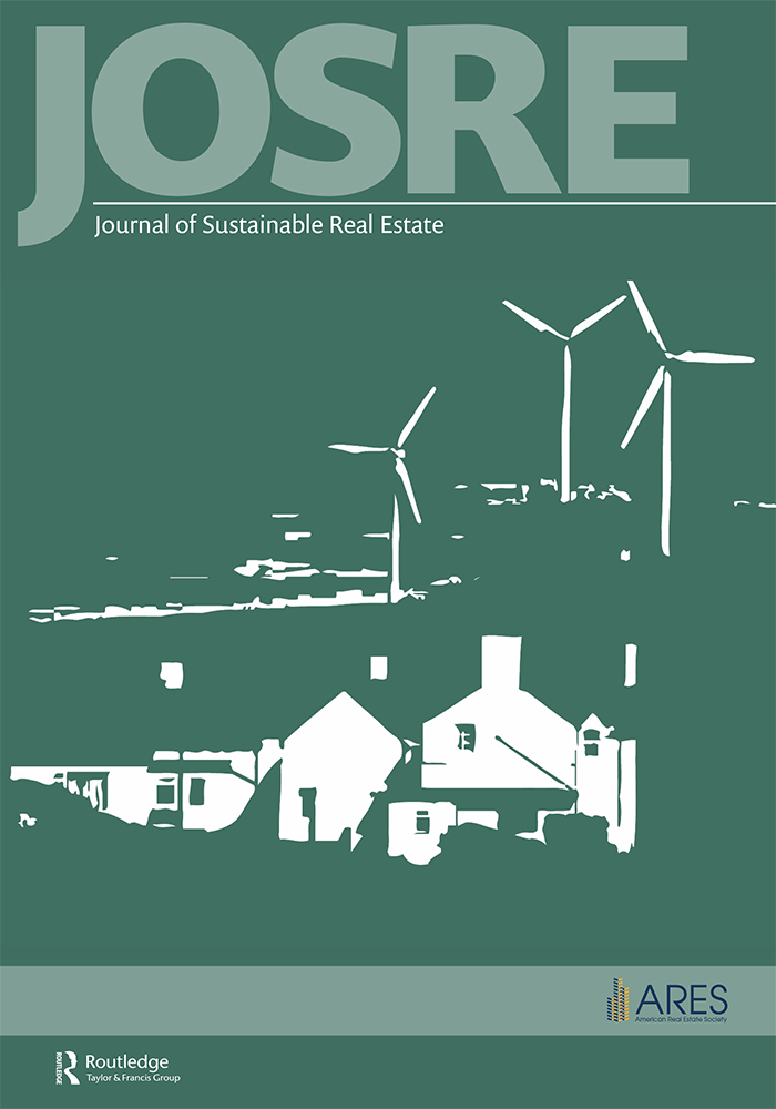 Cover image for Journal of Sustainable Real Estate, Volume 10, Issue 1, 2018