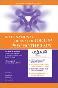 Cover image for International Journal of Group Psychotherapy, Volume 67, Issue 1, 2017