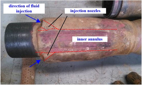 Figure 18. Casing joint with injection nozzles.