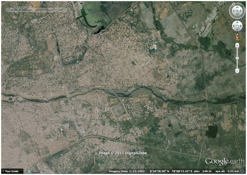 Figure 4. Aerial map of Madurai, 2002. Source: Google maps.