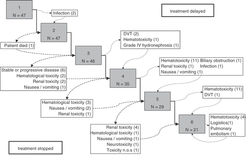 Figure 1. Reasons to stop or delay treatment.