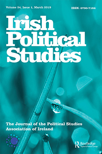 Cover image for Irish Political Studies, Volume 34, Issue 1, 2019