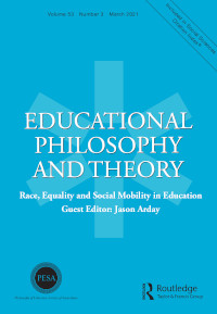 Cover image for Educational Philosophy and Theory, Volume 53, Issue 3, 2021
