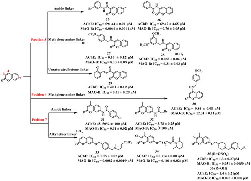 Figure 9. Structures of coumarin-based inhibitors.