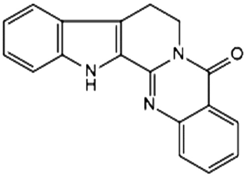 Figure 1. The structure of rutaecarpine.