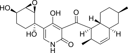 Figure 1 Chemical structure of apiosporamide.