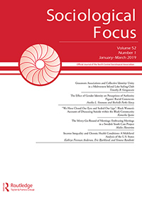 Cover image for Sociological Focus, Volume 52, Issue 1, 2019