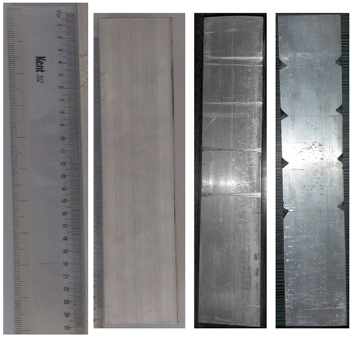 Figure 3. Test specimens of EHT, EHTV, EHTHG.