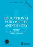 Cover image for Educational Philosophy and Theory, Volume 46, Issue 8, 2014