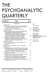 Cover image for The Psychoanalytic Quarterly, Volume 90, Issue 3, 2021