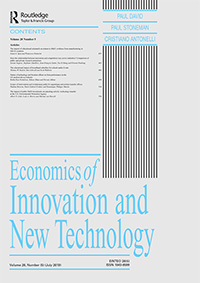 Cover image for Economics of Innovation and New Technology, Volume 28, Issue 5, 2019