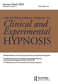 Cover image for International Journal of Clinical and Experimental Hypnosis, Volume 71, Issue 1, 2023