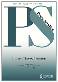 Cover image for Prose Studies, Volume 42, Issue 3, 2021