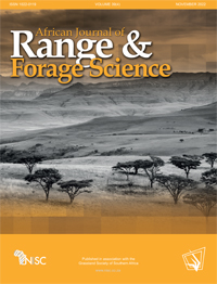 Cover image for African Journal of Range & Forage Science, Volume 39, Issue 4, 2022