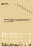 Cover image for Educational Studies, Volume 41, Issue 1-2, 2015