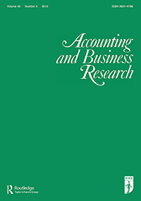 Cover image for Accounting and Business Research, Volume 45, Issue 5, 2015